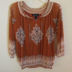 INC Embellished Boho Top
